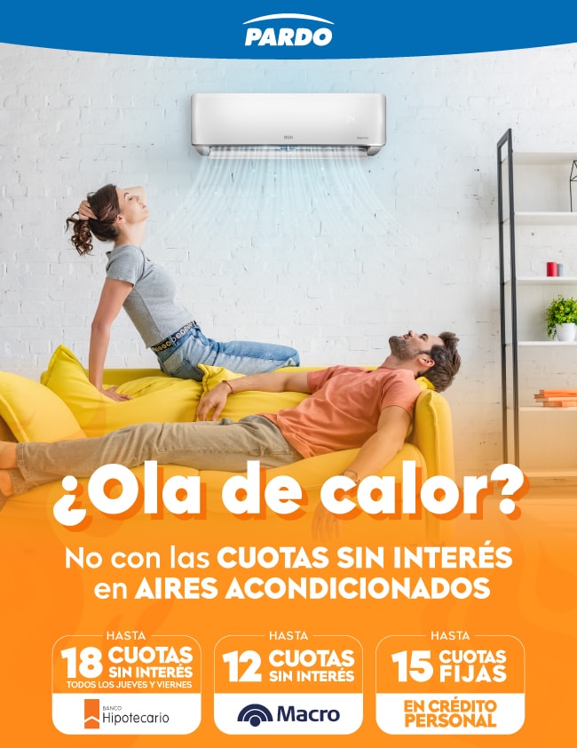 Cuota sin interés en Aires Acondicionados